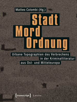 cover image of Stadt – Mord – Ordnung